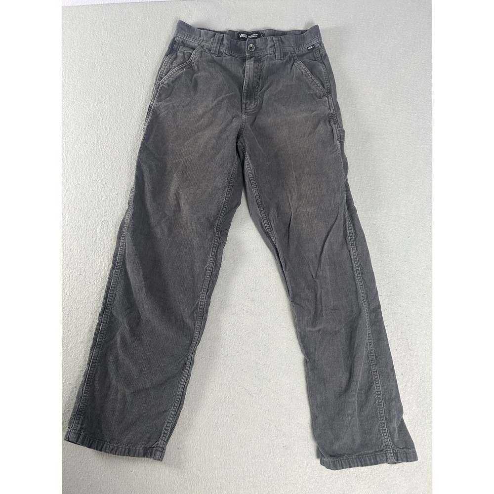 Vans Pants Men's 28 Gray Chino Loose Fit Corduroy Grunge Skater Y2K